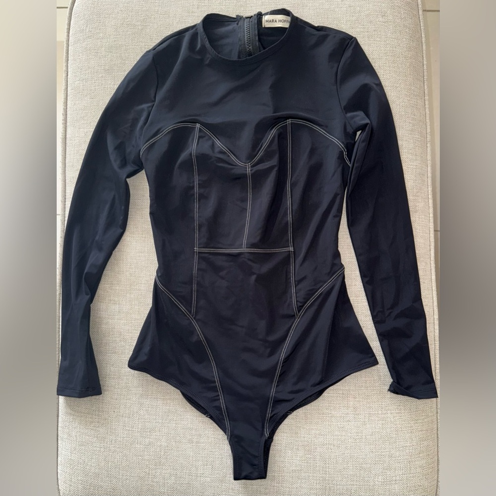 607.  Mara Hoffman Lido Surf One Piece Swim - Picture 7 of 13
